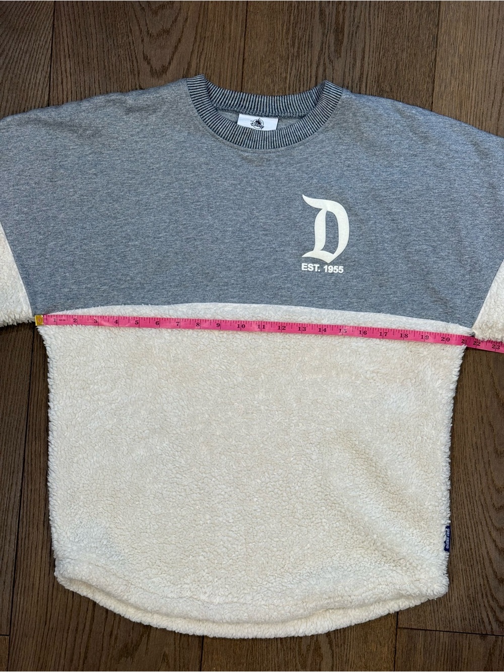 Disneyland Resort Gray & Cream Sherpa Fleece Spirit Jersey - Picture 8 of 9
